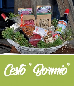 Cesto "Bormio" con prodotti